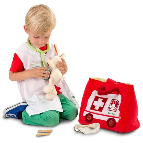 Lilliputiens Ziekenwagen Dokterstas Met Knuffel 4 Lilliputiens Ziekenwagen Dokterstas Met Knuffel - Afbeelding 2