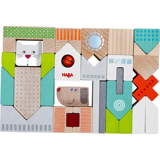 Haba Bouwstenen - Hond En Kat (31 Delen) 4 Haba Bouwstenen - Hond En Kat (31 Delen) - Afbeelding 2