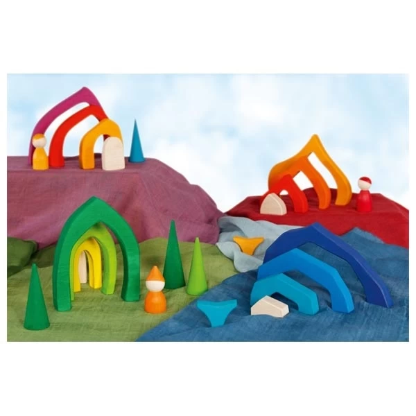 GOKI Bouwstenen Vier Seizoenen Hout 5 GOKI Bouwstenen Vier Seizoenen Hout - Afbeelding 3