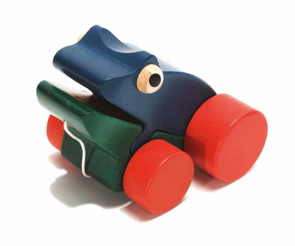 Weizenkorn Trekfiguur Kikker Blauw Groot Hout 3 Weizenkorn Trekfiguur Kikker Blauw Groot Hout