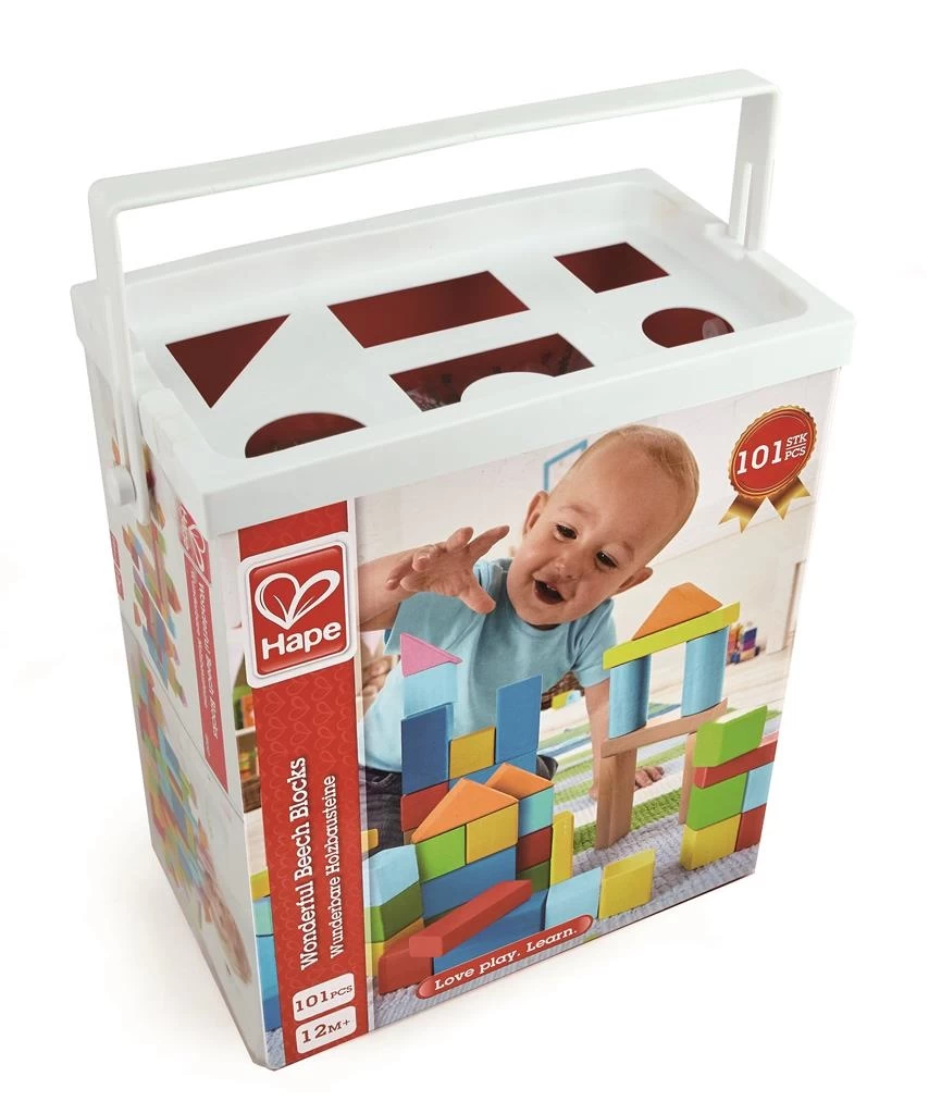Hape Blokkenset Hout 101-delig 6 Hape Blokkenset Hout 101-delig - Afbeelding 4