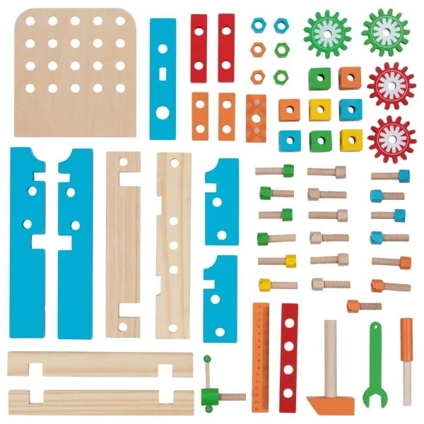 GOKI Mijn Eerste Werkbank Hout 7 GOKI Mijn Eerste Werkbank Hout - Afbeelding 5