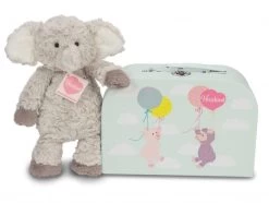 Hermann Teddy Knuffel Olifant Smartie Met Koffer