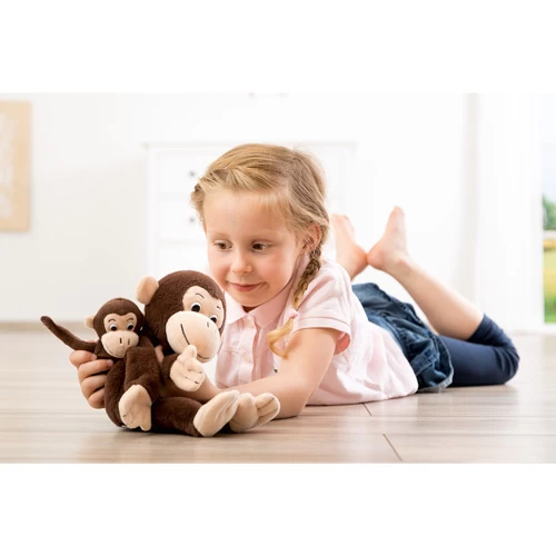 Beleduc Handpop Aap Met Baby Cheeta & Bibi 5 Beleduc Handpop Aap Met Baby Cheeta & Bibi - Afbeelding 3