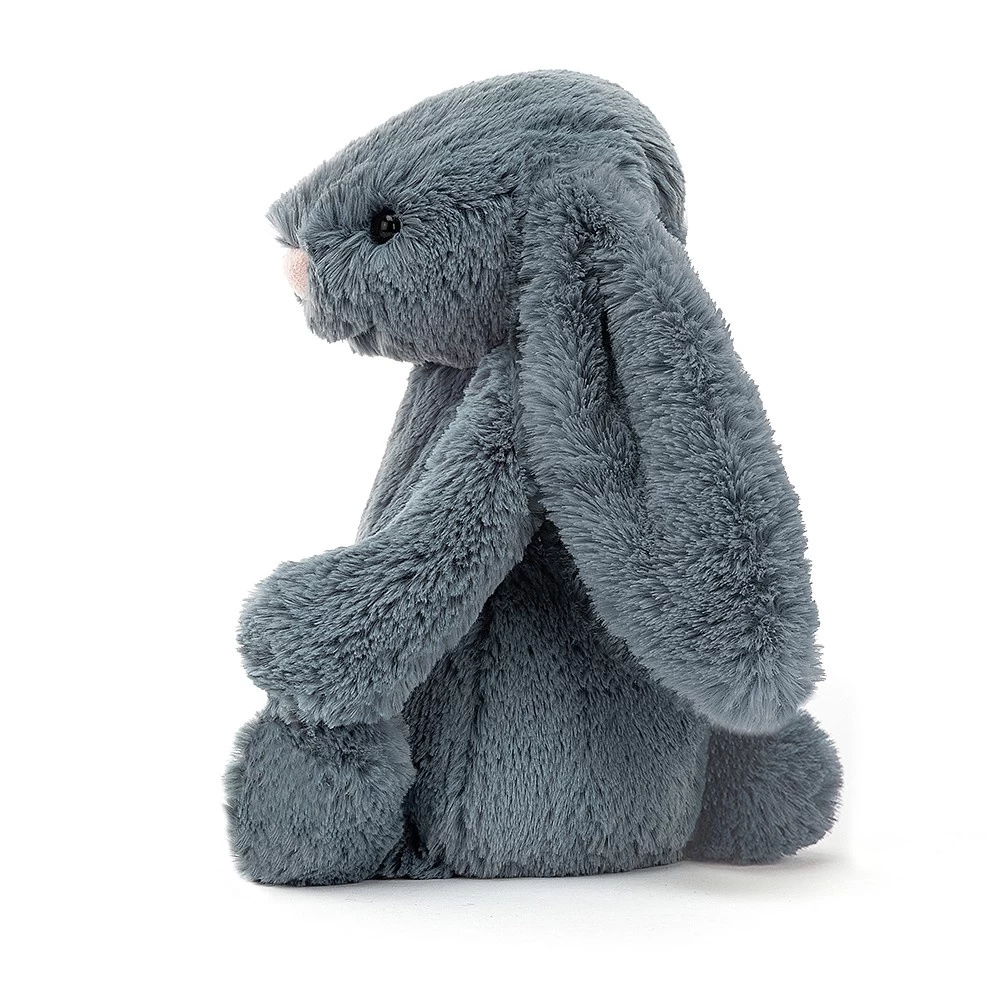 Jellycat Knuffel Konijn Bashful Dusky Blue Bunny Small 4 Jellycat Knuffel Konijn Bashful Dusky Blue Bunny Small - Afbeelding 2