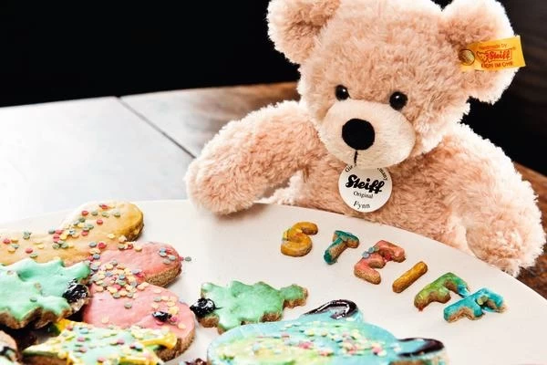 Steiff Knuffel Teddybeer Fynn Beige 28cm 5 Steiff Knuffel Teddybeer Fynn Beige 28cm - Afbeelding 3