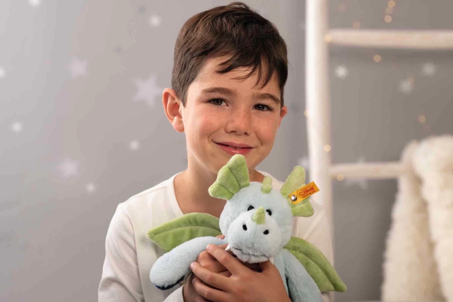 Steiff Knuffel Draak Samu Dragon 28cm 4 Steiff Knuffel Draak Samu Dragon 28cm - Afbeelding 2