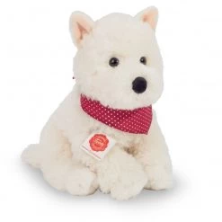 Hermann Teddy Knuffel Hond West Highland Terrier Zittend