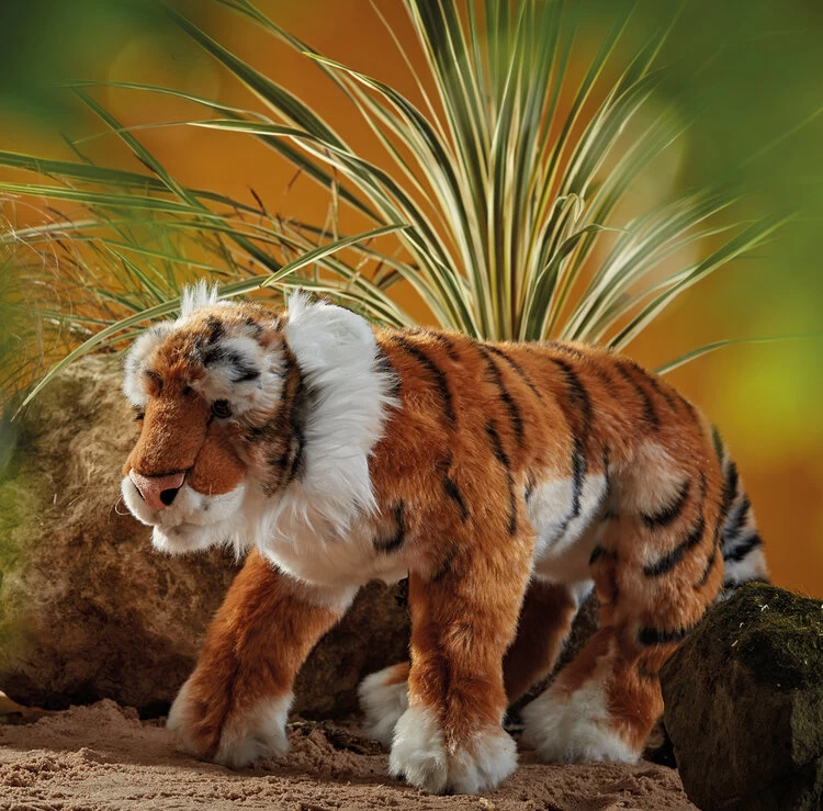 Living Nature Knuffel Tijger Liggend 45 Cm 5 Living Nature Knuffel Tijger Liggend 45 Cm - Afbeelding 3