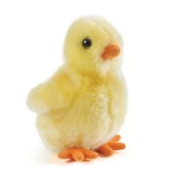 Living Nature Knuffel Kuiken Pluizig Geel