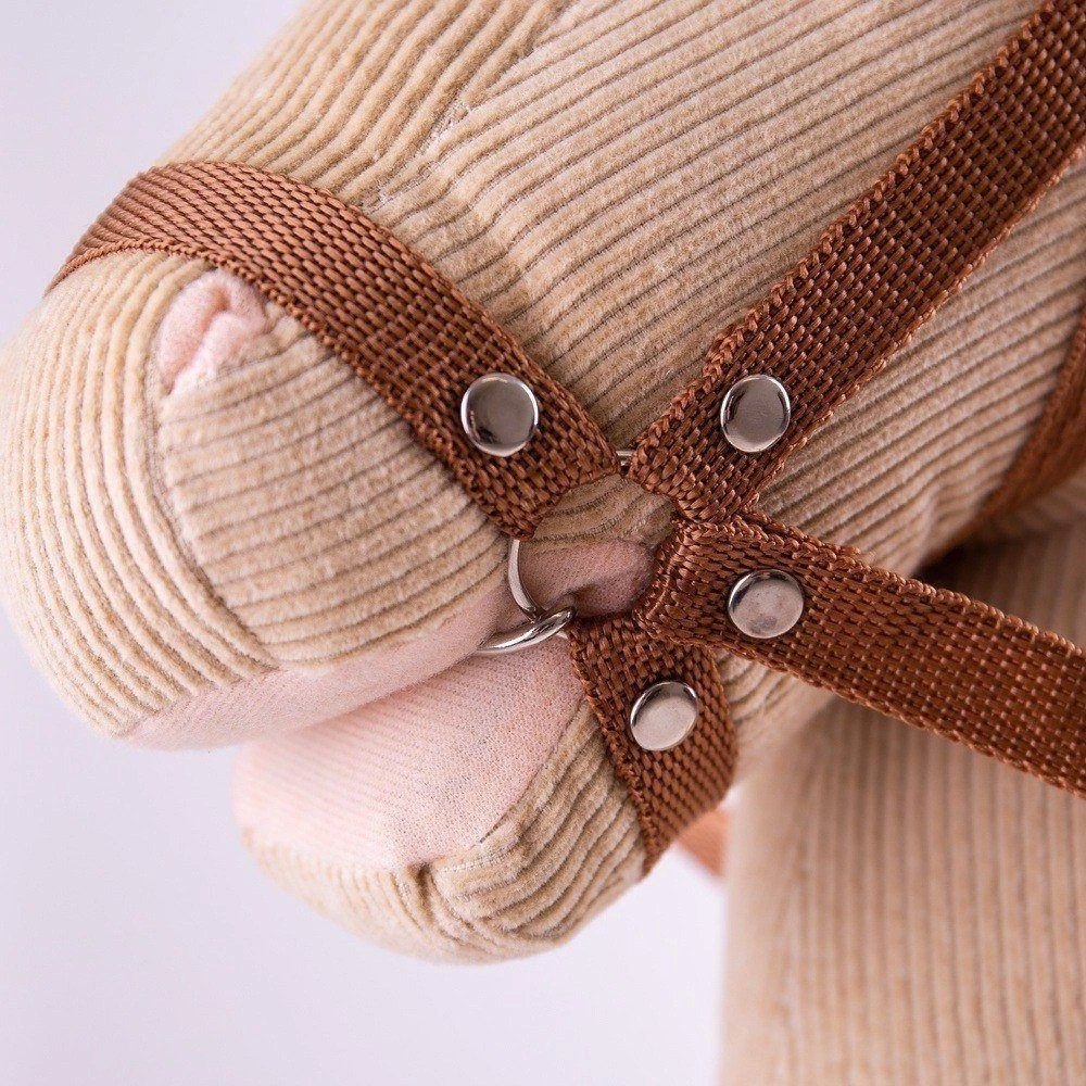 Bigjigs Stokpaard Stokroller Lichtbruin 11 Bigjigs Stokpaard Stokroller Lichtbruin - Afbeelding 9