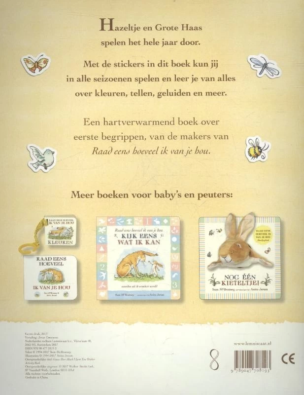 Lemniscaat Stickerdoeboek Raad Eens Hoeveel Ik Van Je Hou 4 Lemniscaat Stickerdoeboek Raad Eens Hoeveel Ik Van Je Hou - Afbeelding 2
