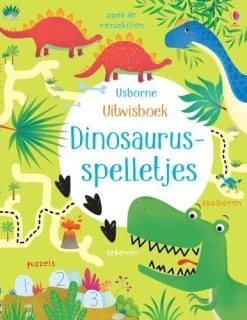 Uitgeverij Usborne Uitwisboek Dinosaurusspelletjes