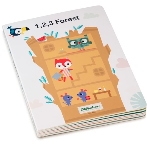 Lilliputiens Mijn Eerste Puzzelboek 123 Forest 3 Lilliputiens Mijn Eerste Puzzelboek 123 Forest