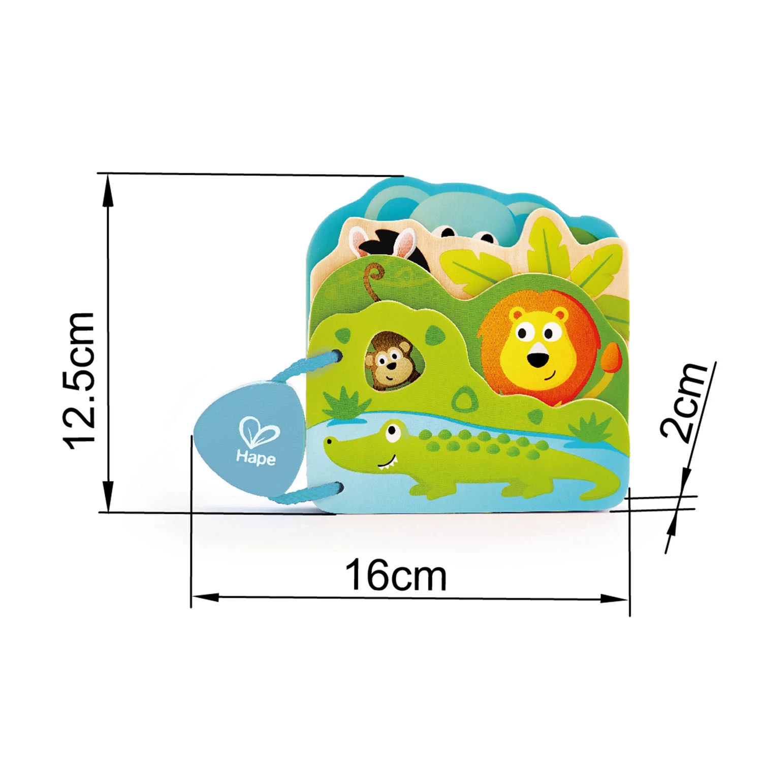 Hape Wilde Dieren Boek Voor Baby's 6 Hape Wilde Dieren Boek Voor Baby's - Afbeelding 4