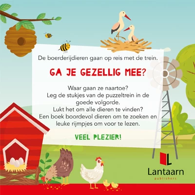 De Lantaarn Puzzeltrein Boerderijdieren 4 De Lantaarn Puzzeltrein Boerderijdieren - Afbeelding 2