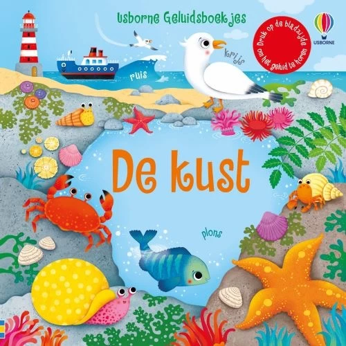 Uitgeverij Usborne De Kust Geluidenboek 4 Uitgeverij Usborne De Kust Geluidenboek - Afbeelding 2