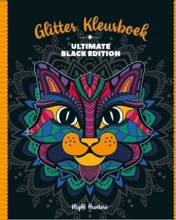 Image Books Glitterkleurboek Ultimate Black Edition - Night Hunters