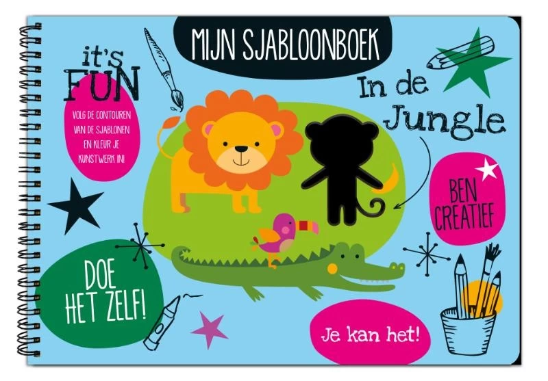 Image Books Mijn Sjabloonboek - In De Jungle 4 Image Books Mijn Sjabloonboek - In De Jungle - Afbeelding 2
