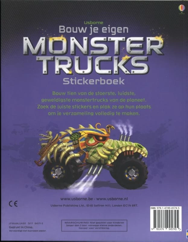 Uitgeverij Usborne Bouw Je Eigen Monstertrucks 4 Uitgeverij Usborne Bouw Je Eigen Monstertrucks - Afbeelding 2