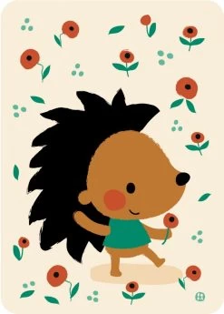 Bora Postkaart Poppy Hedgehog