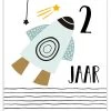 Pepermints Wenskaart 2 Jaar Raket -Speelgoed Kortingswinkel image 3107
