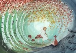 Bijdehansje Postkaart Fall Fairy