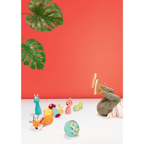 Lilliputiens Kegelspel Jungle Met Knuffeldieren 6 Lilliputiens Kegelspel Jungle Met Knuffeldieren - Afbeelding 4