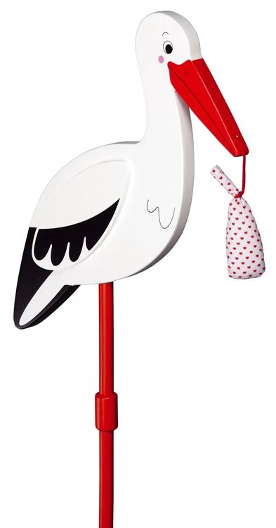 GOKI Ooievaar Met Babydoekje 4 GOKI Ooievaar Met Babydoekje - Afbeelding 2