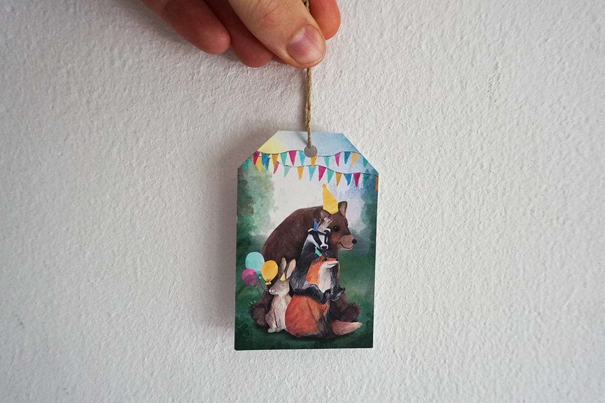 Lotte Drouen Cadeaulabelset Bosdieren 5 Lotte Drouen Cadeaulabelset Bosdieren - Afbeelding 3