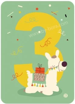 Bora Kaart Met Envelop 3 Alpaca