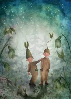 Bijdehansje Postkaart Budding Buddies