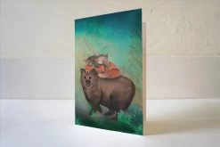 Lotte Drouen Wenskaart Stapeldieren