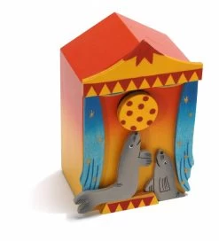 Weizenkorn Muziekdoos 3D Circus Zeeleeuwen Hout