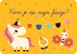 Bora Uitnodigingskaart Eenhoorn 6-delig