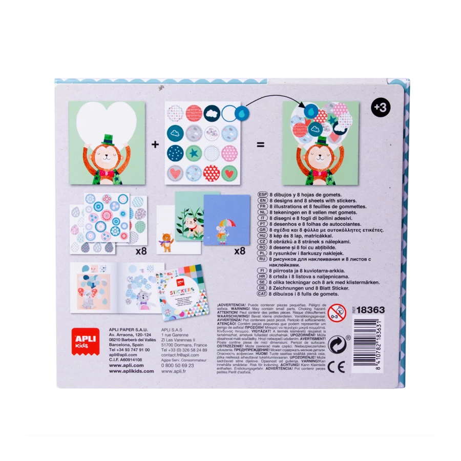 APLI Stickerkaarten Boten 8 Stuks 4 APLI Stickerkaarten Boten 8 Stuks - Afbeelding 2