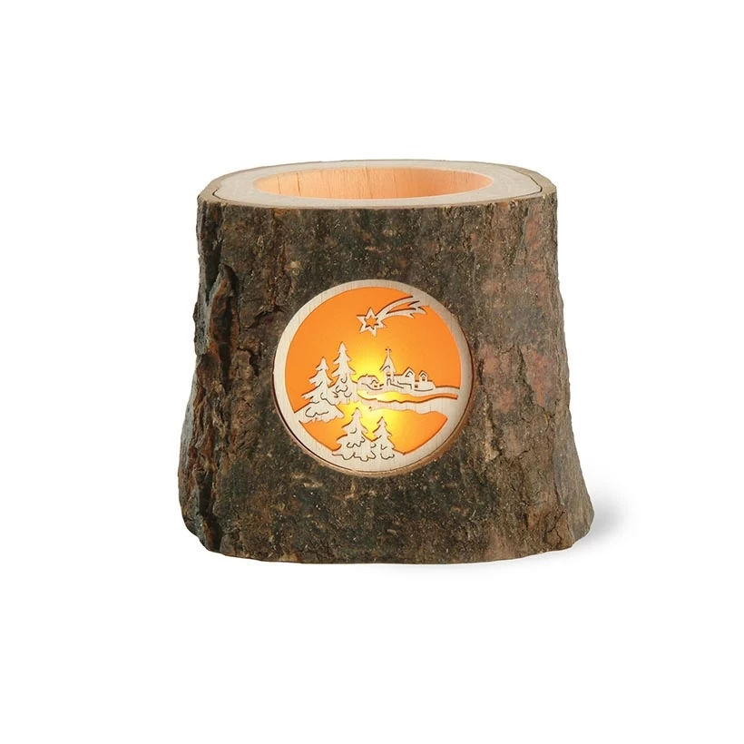 Waldfabrik Sfeerlicht Met Waxinelichthouder Dorpje