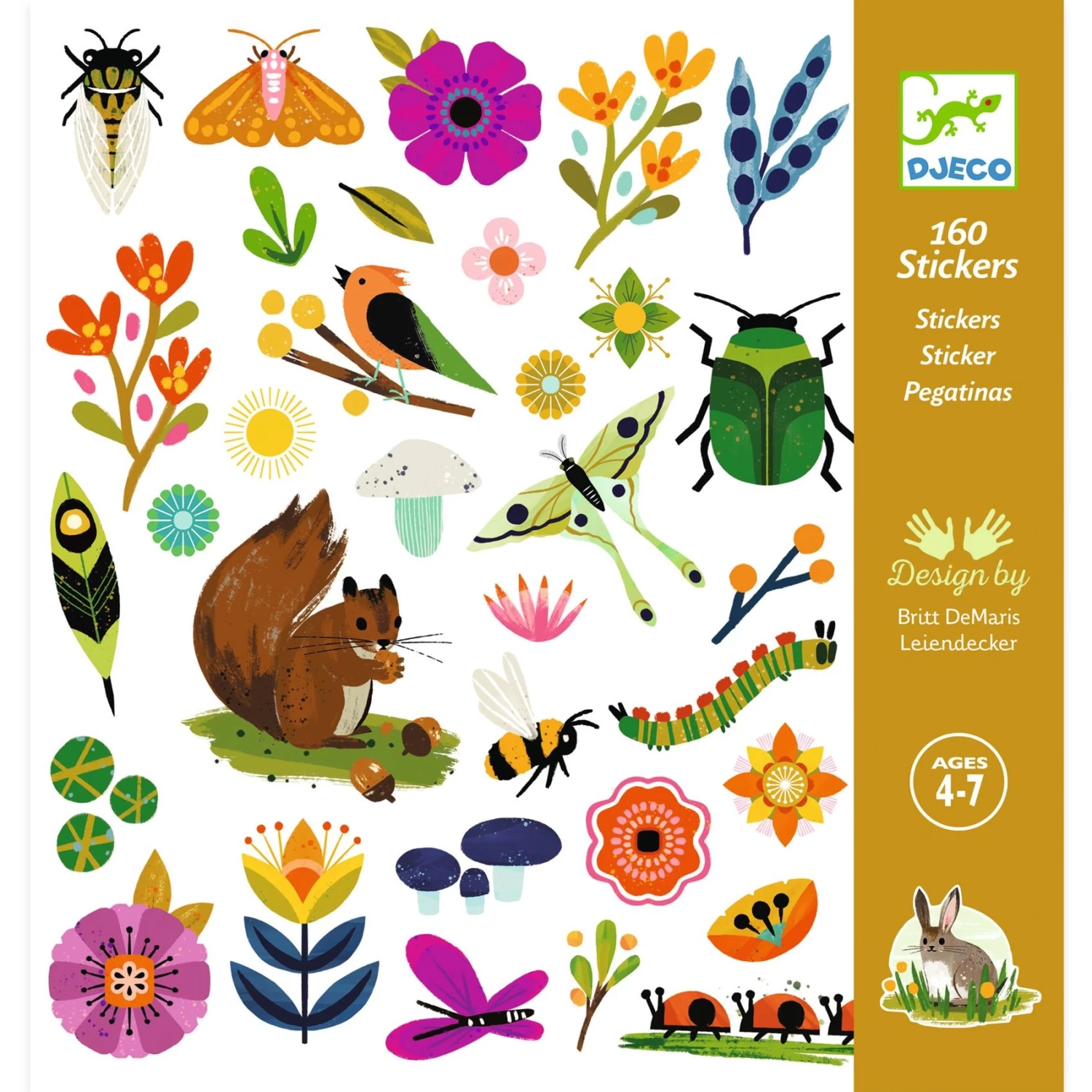 Djeco Stickerset Garden 2 Djeco Stickerset Garden