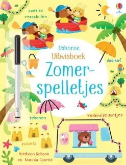 Uitgeverij Usborne Uitwisboek Zomerspelletjes
