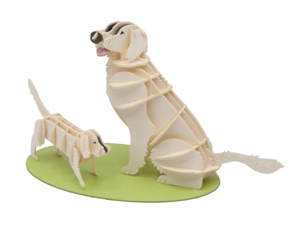 Fridolin 3D Papiermodel Hond Golden Retriever 4 Fridolin 3D Papiermodel Hond Golden Retriever - Afbeelding 2