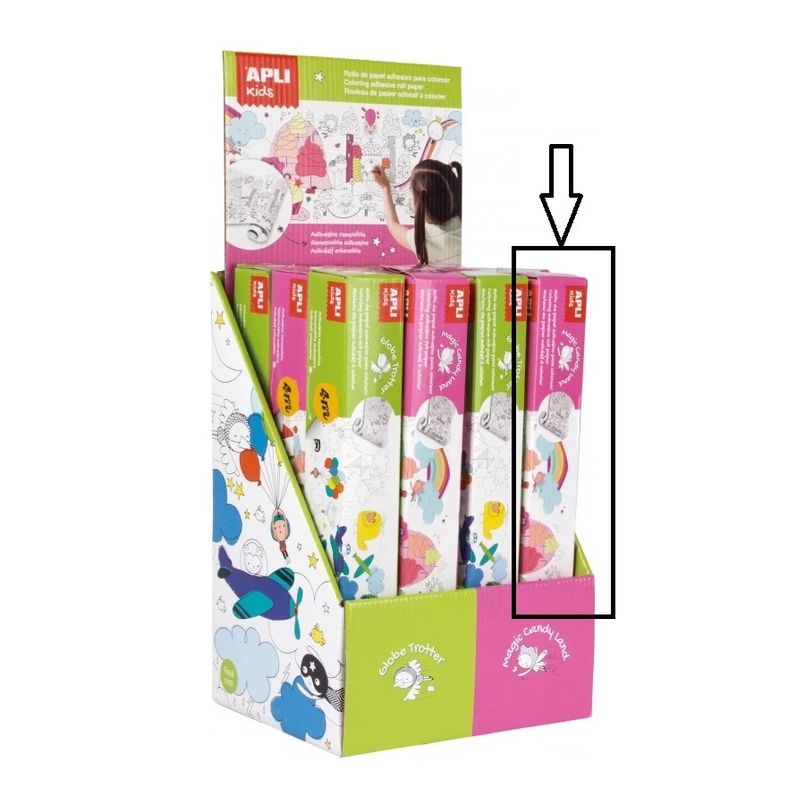 APLI Kleurplaat Plakbaar Afneembaar Candy 4 APLI Kleurplaat Plakbaar Afneembaar Candy - Afbeelding 2