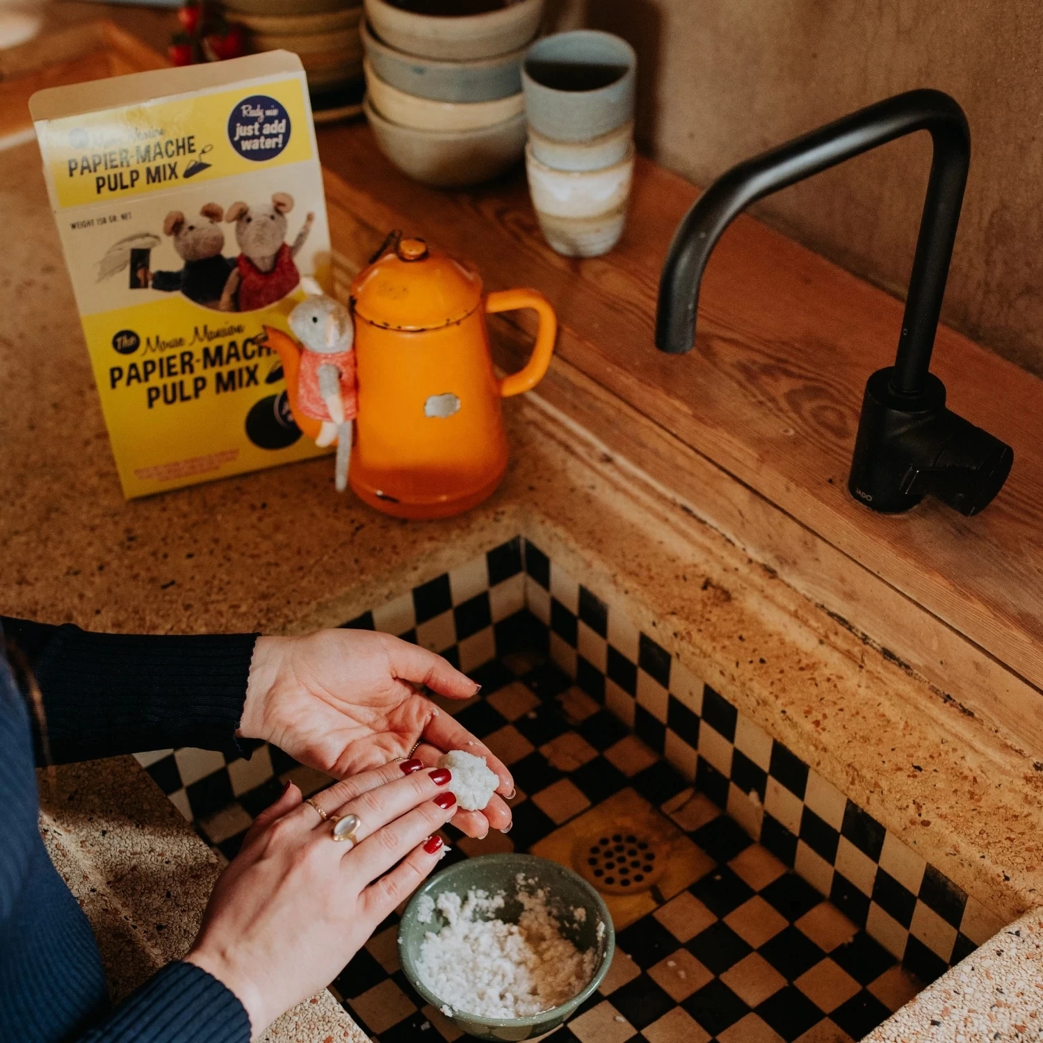 Het Muizenhuis Papier Mache Pulp Mix 3 Het Muizenhuis Papier Mache Pulp Mix - Afbeelding 2