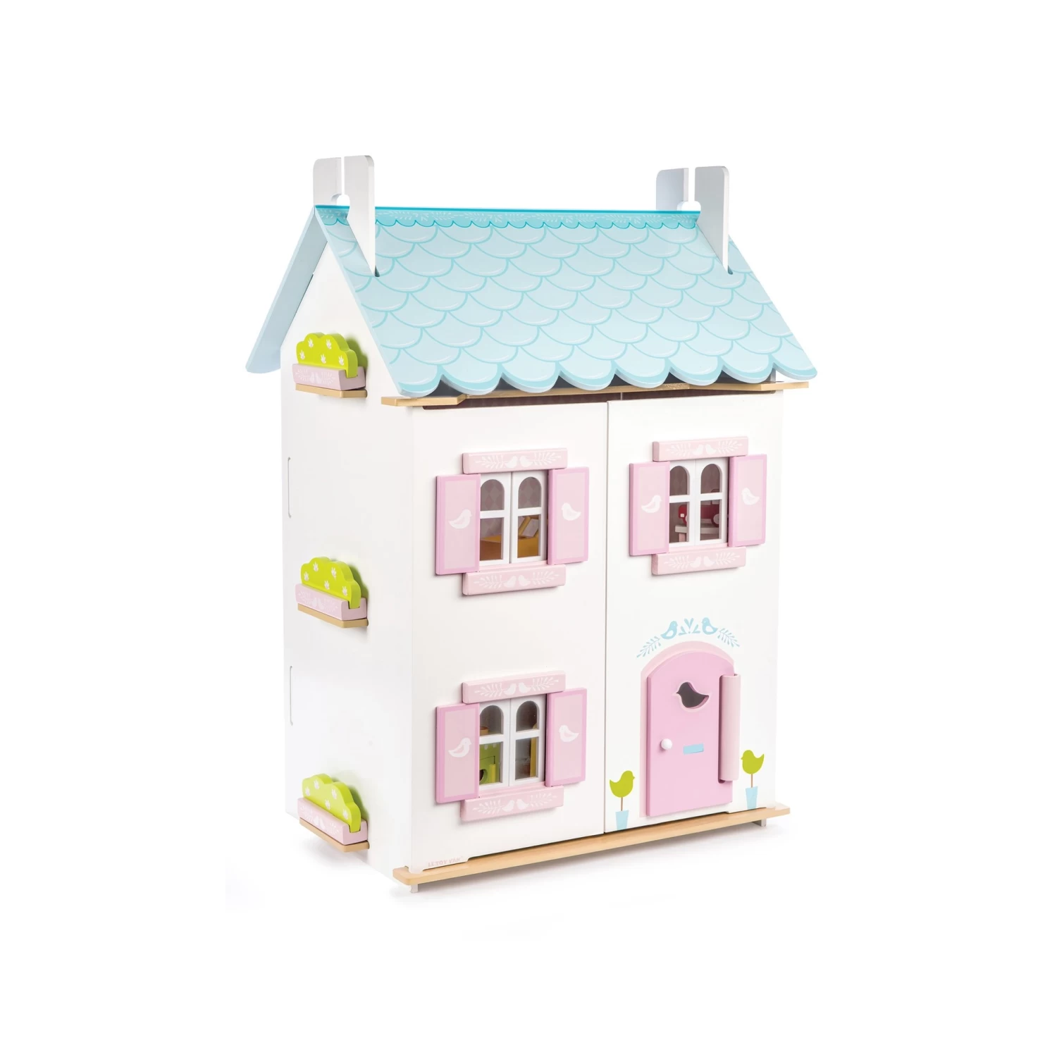 Le Toy Van Poppenhuis Blue Bird Cottage & Furniture 3 Le Toy Van Poppenhuis Blue Bird Cottage & Furniture
