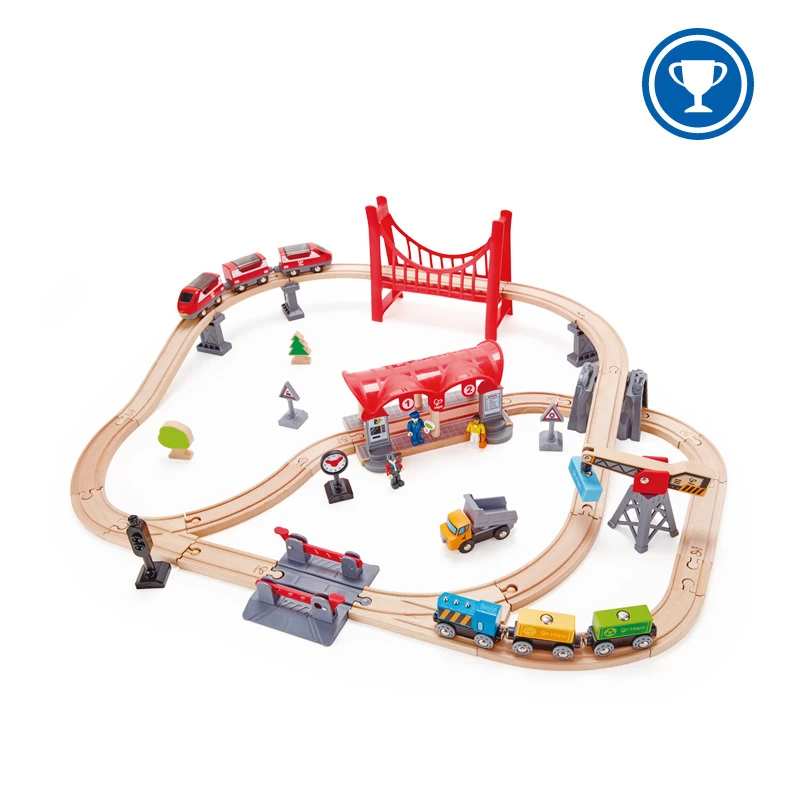 Hape Treinset Busy City Rail 3 Hape Treinset Busy City Rail