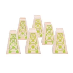 Bigjigs Houten High Level Blocks Set 6-delig -Speelgoed Kortingswinkel image 647