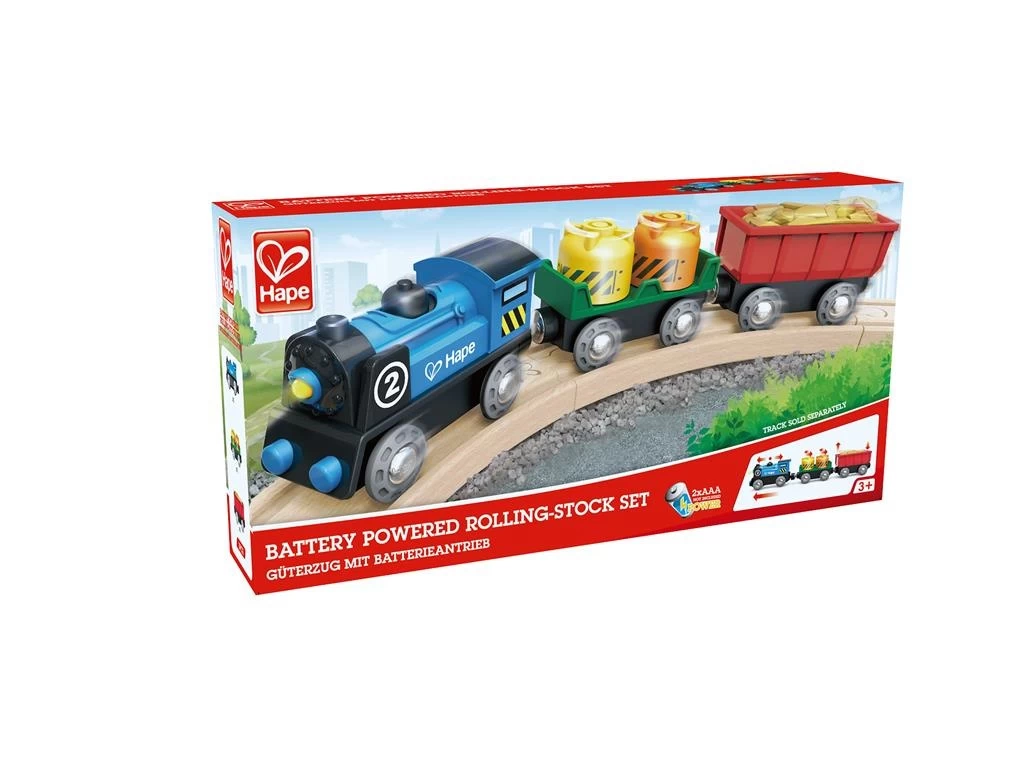 Hape Locomotief Met Wagons Batterij 5 Hape Locomotief Met Wagons Batterij - Afbeelding 3