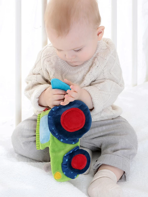 Sigikid Knuffeldoek Knisperdoek Tractor 6 Sigikid Knuffeldoek Knisperdoek Tractor - Afbeelding 4