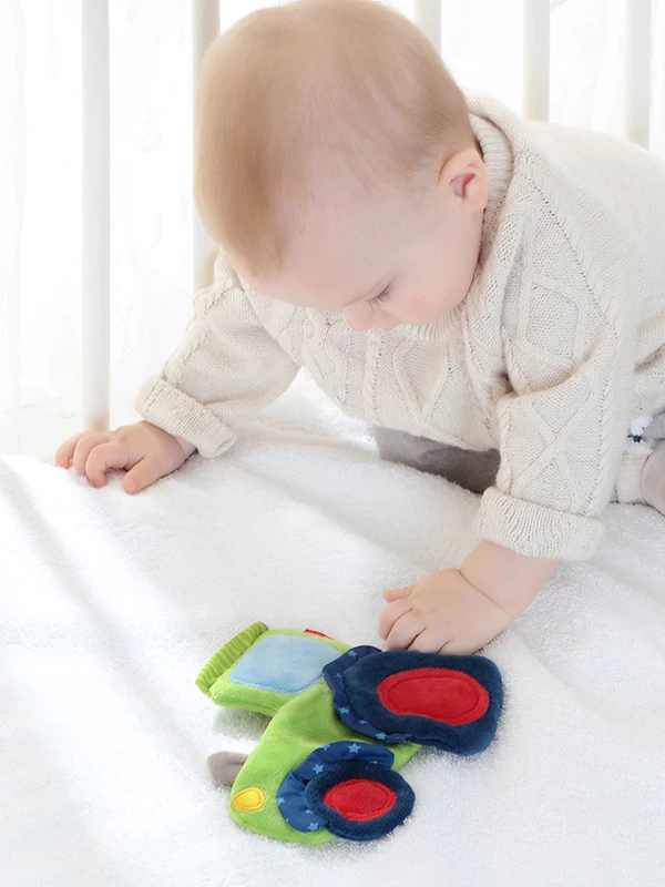 Sigikid Knuffeldoek Knisperdoek Tractor 7 Sigikid Knuffeldoek Knisperdoek Tractor - Afbeelding 5