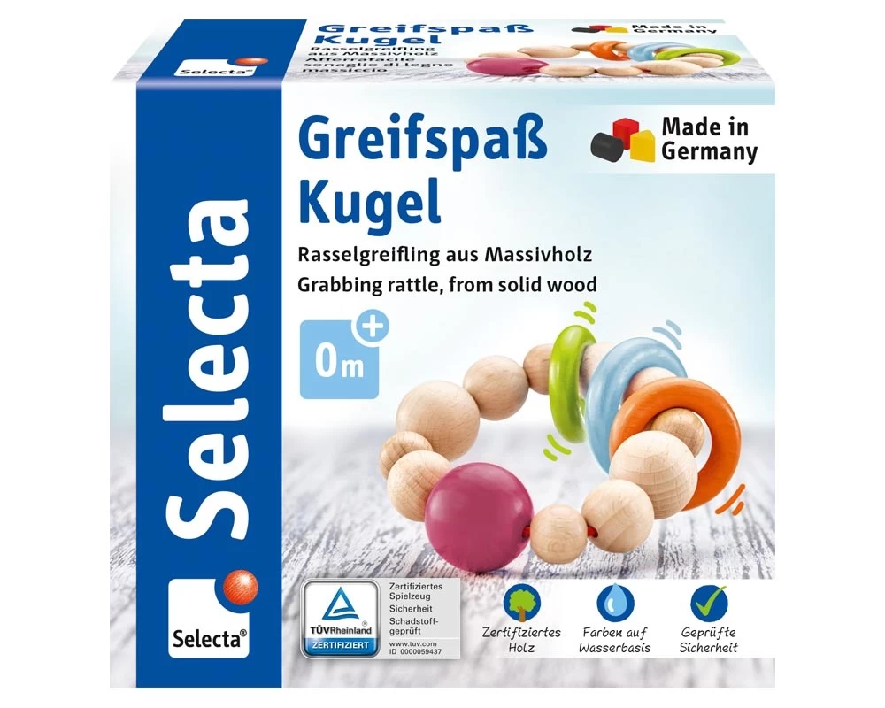Selecta Grijpspeeltje Kogel 4 Selecta Grijpspeeltje Kogel - Afbeelding 2