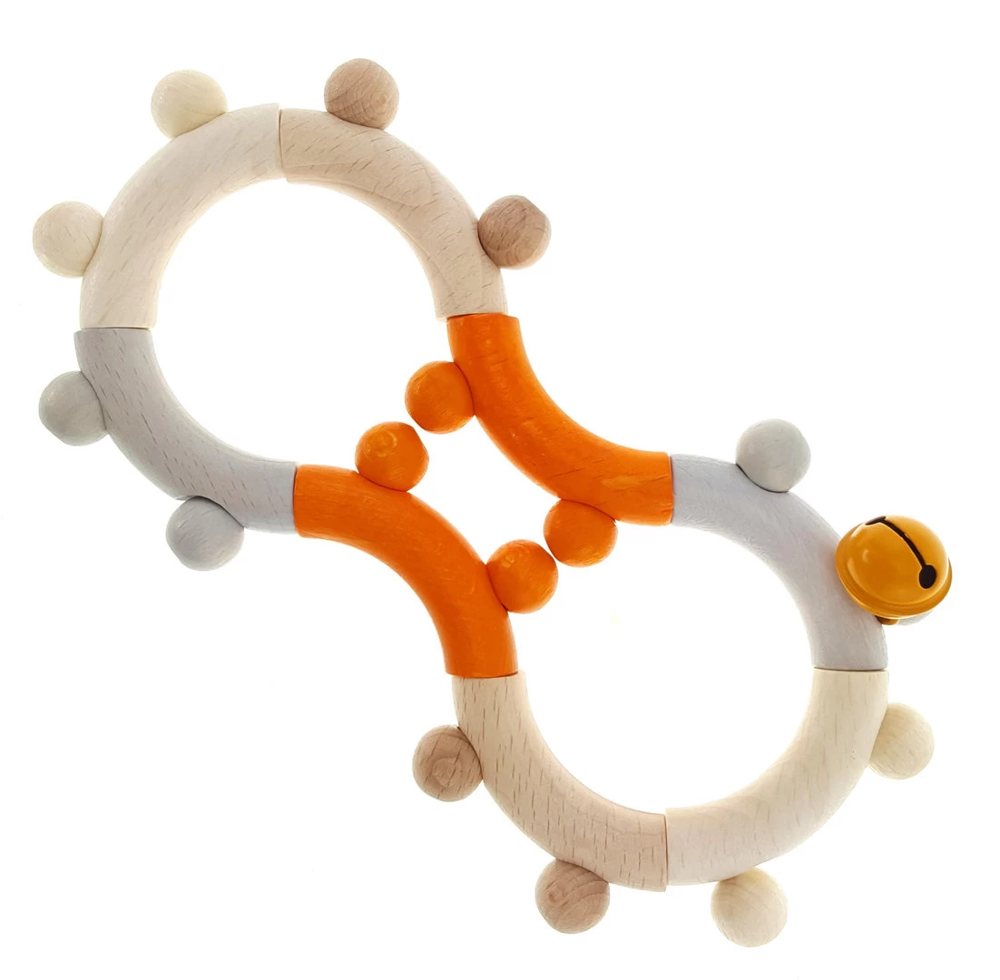 Hess Grijpfiguur Rammelaar Acht Natuurlijk Oranje 4 Hess Grijpfiguur Rammelaar Acht Natuurlijk Oranje - Afbeelding 2